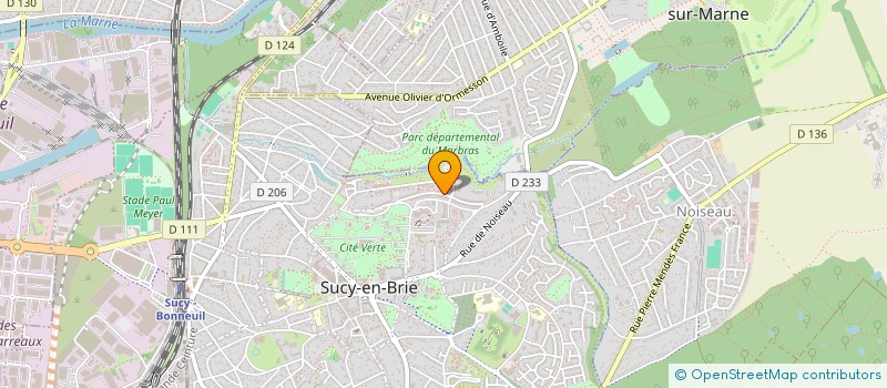 localisation de l'entreprise A C F D TRANSPORT  SUCY-EN-BRIE