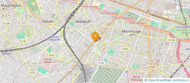 localisation de l'entreprise A . C . F ENERGIE à MONTROUGE