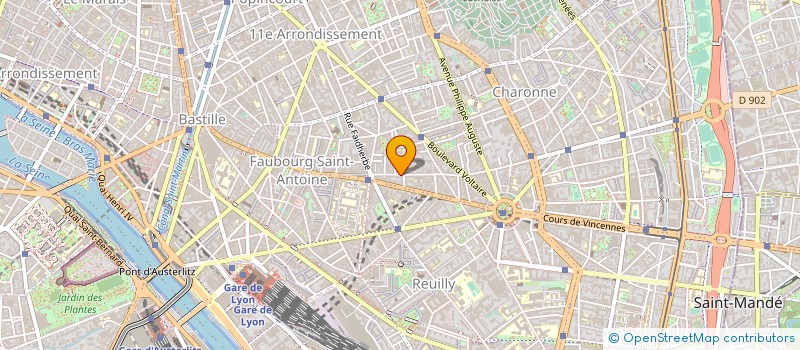 localisation de l'entreprise A.C.F.INVESTISSEMENTS  PARIS