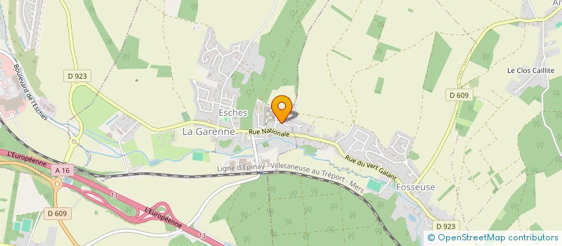 localisation de l'entreprise A.C.F LOCATIONS  ESCHES