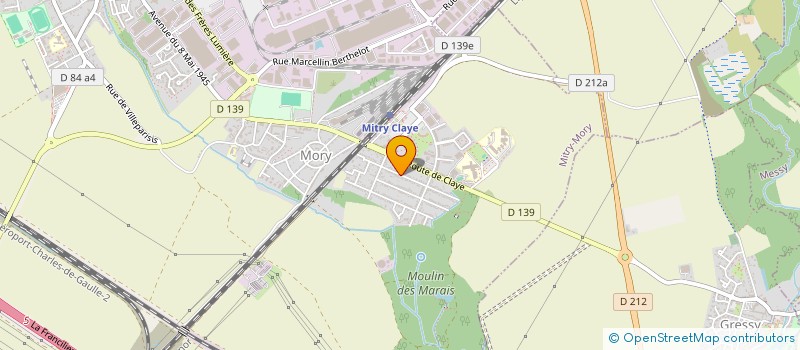 localisation de l'entreprise A.C.F.N PEINTURE à MITRY-MORY