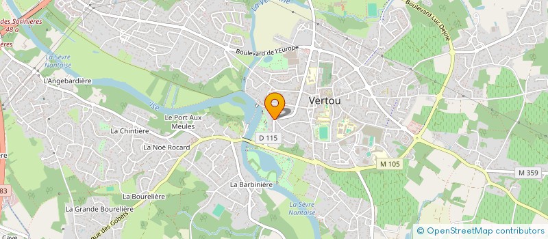 localisation de l'entreprise A.C.F.P. à VERTOU