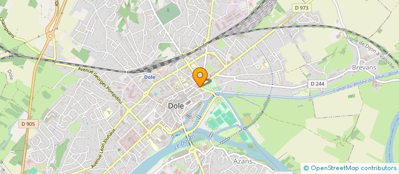 localisation de l'entreprise A C F SA à DOLE