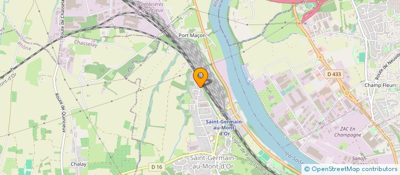 localisation de l'entreprise A.C.G.  SAINT-GERMAIN-AU-MONT-D'OR