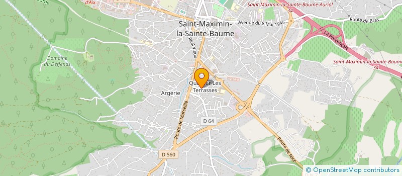 localisation de l'entreprise A.C.G à SAINT-MAXIMIN-LA-SAINTE-BAUME