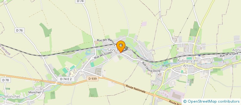 localisation de l'entreprise A.C.G ARRAS  SAVY-BERLETTE