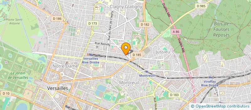 localisation de l'entreprise A.C.G. AUDIT à VERSAILLES