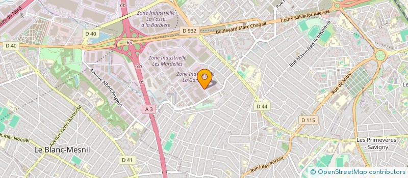 localisation de l'entreprise A.C.G.M. DIFFUSION à AULNAY-SOUS-BOIS