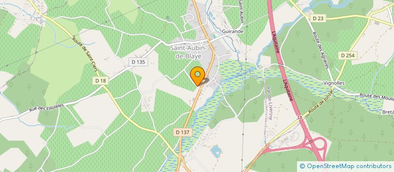 localisation de l'entreprise A C G V SARL  SAINT-AUBIN-DE-BLAYE