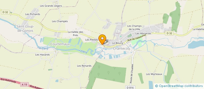 localisation de l'entreprise A.C.GESTION à COURTEMAUX