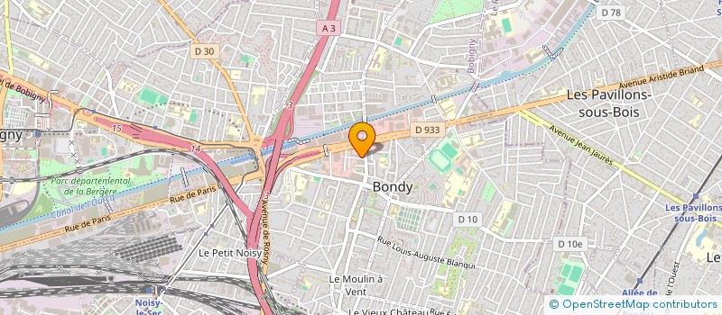 localisation de l'entreprise A C H à BONDY