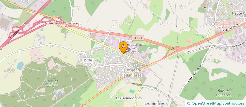 localisation de l'entreprise A.C.H. à SAINT-LEGER-DE-LINIERES