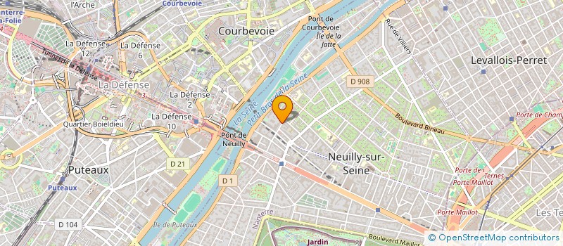 localisation de l'entreprise A.C.H.E. à NEUILLY-SUR-SEINE