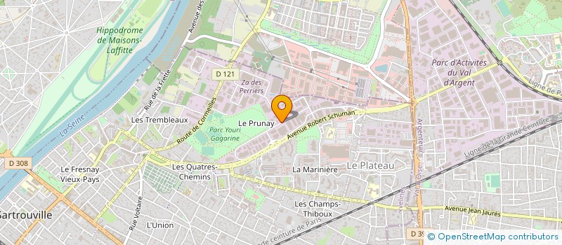 localisation de l'entreprise A.C.H.R. 78 à SARTROUVILLE