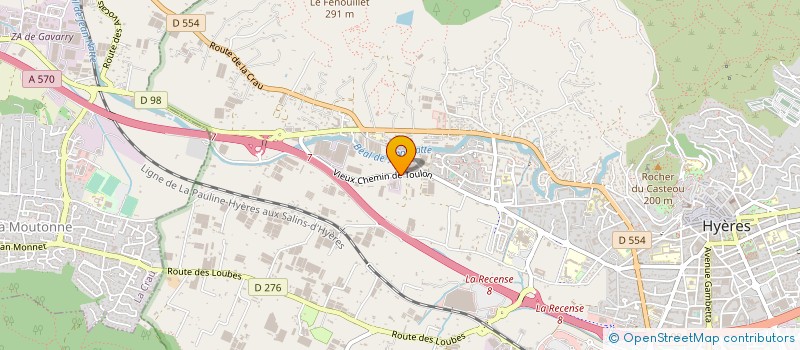 localisation de l'entreprise A C H V  83 à HYERES