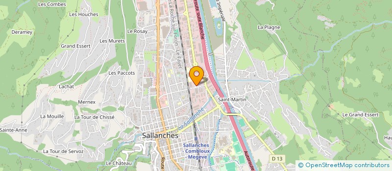 localisation de l'entreprise A.C.I.  SALLANCHES