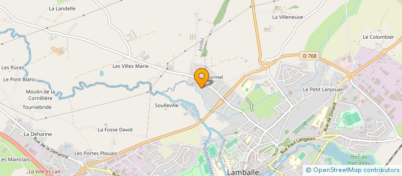 localisation de l'entreprise A.C.I à LAMBALLE-ARMOR
