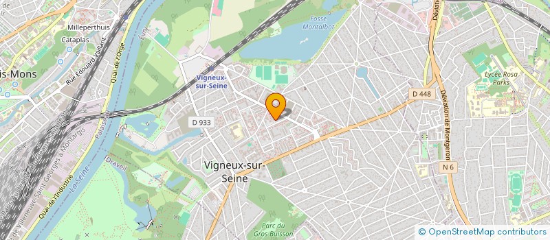 localisation de l'entreprise A.C.I MAISON DE PRIERE à VIGNEUX-SUR-SEINE