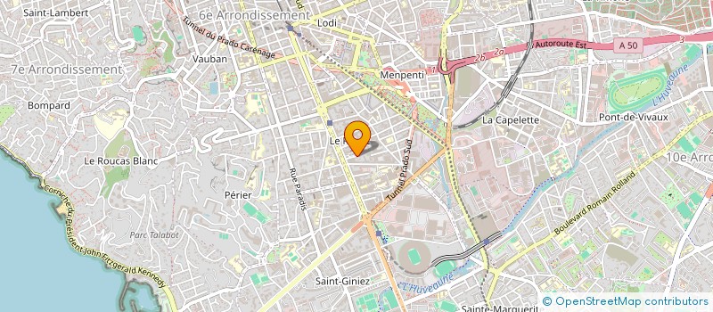 localisation de l'entreprise A.C.I MARSEILLE CONCEPT  MARSEILLE