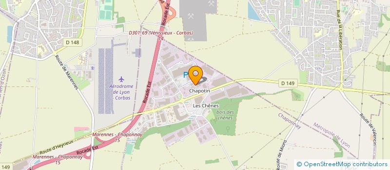 localisation de l'entreprise A C I - SOMAGEP  CHAPONNAY