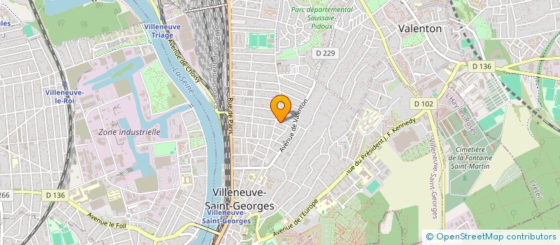 localisation de l'entreprise A C I V  VILLENEUVE-SAINT-GEORGES