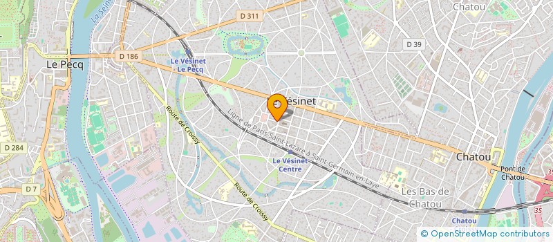 localisation de l'entreprise A.C. IMMOBILIER à LE VESINET
