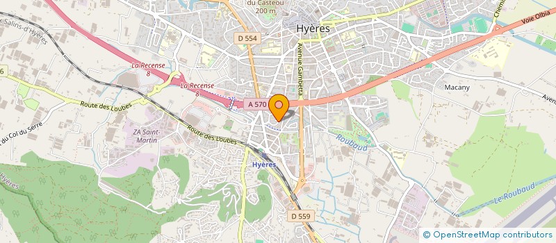 localisation de l'entreprise A.C.INVEST à HYERES
