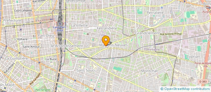 localisation de l'entreprise A C J  LYON