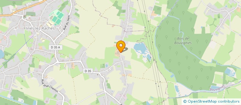 localisation de l'entreprise A.C.J.  FLINES-LEZ-RACHES