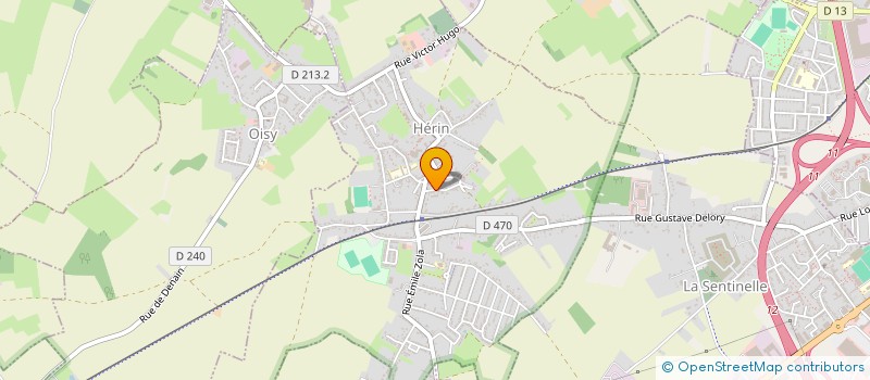 localisation de l'entreprise A.C.J. FINANCES  HERIN