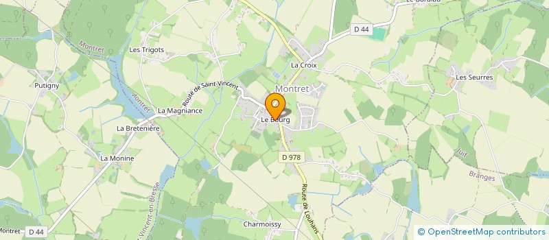 localisation de l'entreprise A.C.J RENOVATION  MONTRET