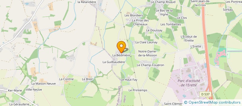 localisation de l'entreprise A.C.J.T.P.  HERIC