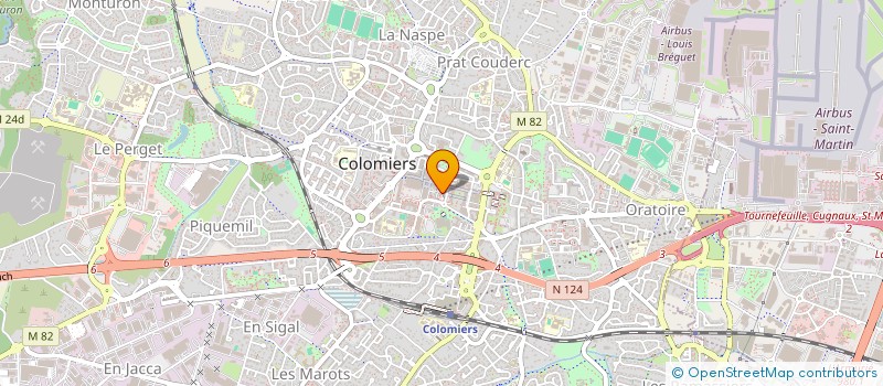 localisation de l'entreprise A.C. JEF à COLOMIERS