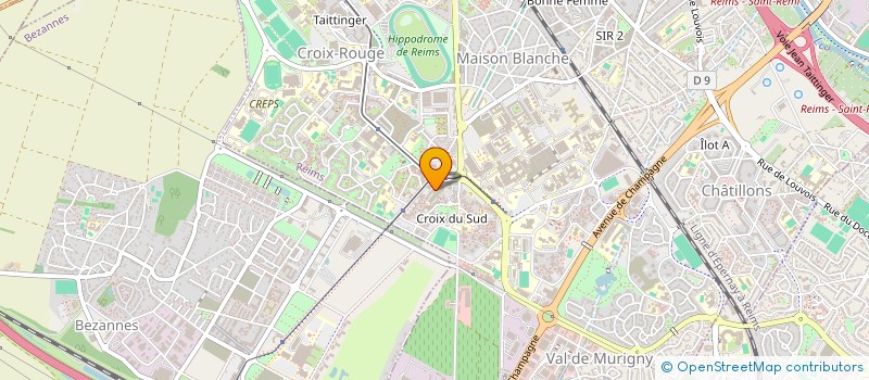 localisation de l'entreprise A.C.K. - BATI  REIMS