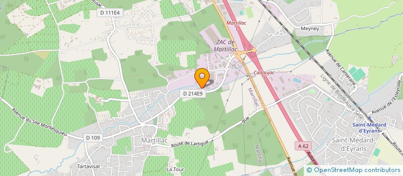 localisation de l'entreprise A.C.L  MARTILLAC