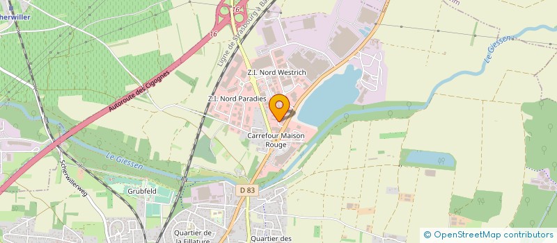 localisation de l'entreprise A.C.L.M. à SELESTAT