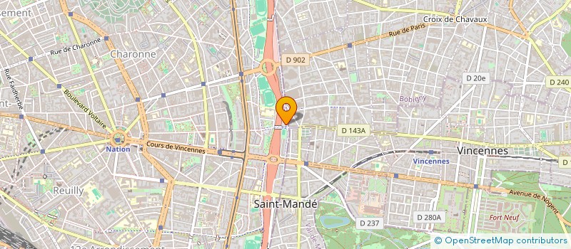 localisation de l'entreprise A C L NET à PARIS
