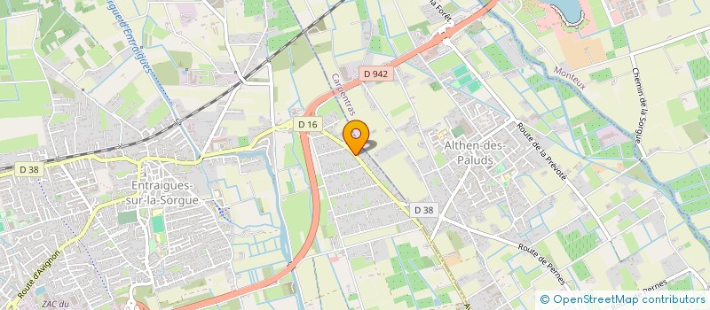 localisation de l'entreprise A.C.L. SUD EVENTS  ENTRAIGUES-SUR-LA-SORGUE