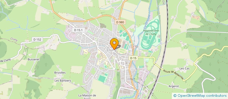 localisation de l'entreprise A C L TEMPORAL  CLUNY