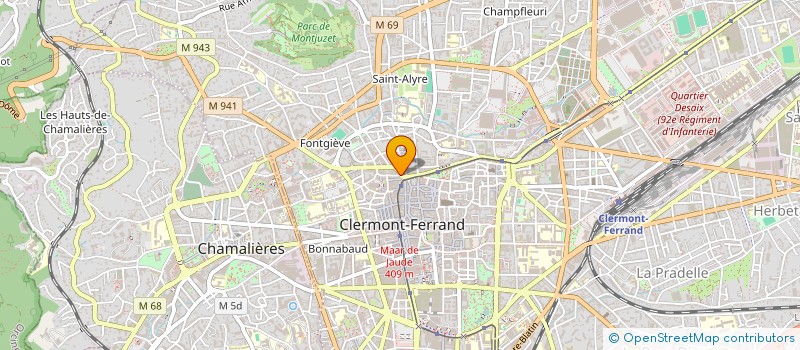 localisation de l'entreprise A & C LAND  CLERMONT-FERRAND