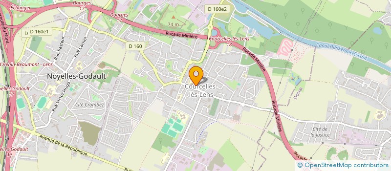 localisation de l'entreprise A-C LAVERIE à COURCELLES-LES-LENS