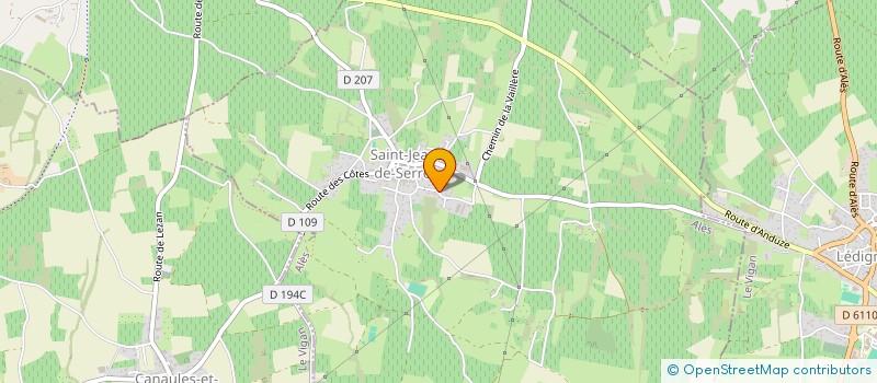 localisation de l'entreprise A.C LICENCES  SAINT-JEAN-DE-SERRES