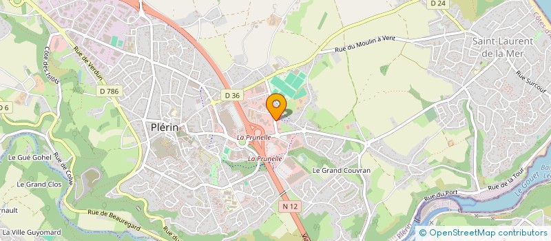 localisation de l'entreprise A.C.M.2.J.  PLERIN