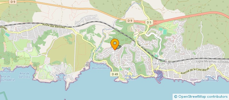 localisation de l'entreprise A.C.M. à SAUSSET-LES-PINS