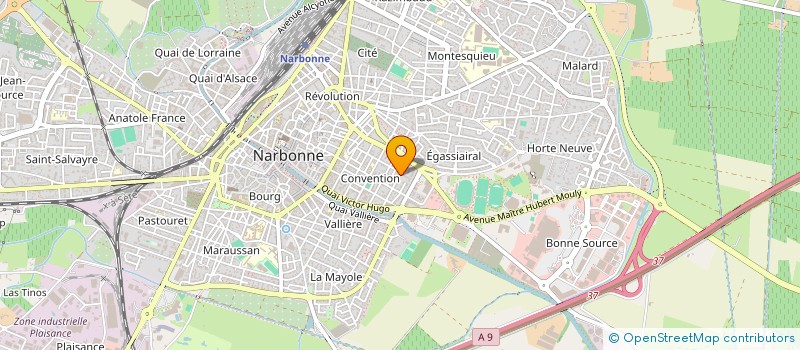 localisation de l'entreprise A.C.M. à NARBONNE