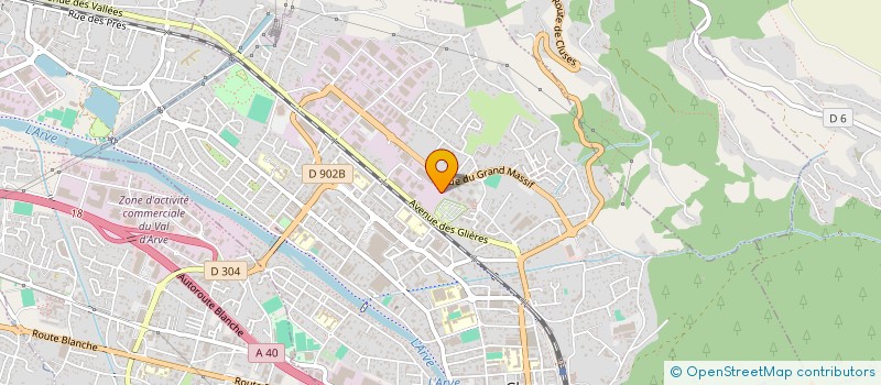 localisation de l'entreprise A.C.M.  CLUSES