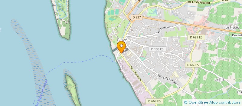 localisation de l'entreprise A.C.M. à BLAYE