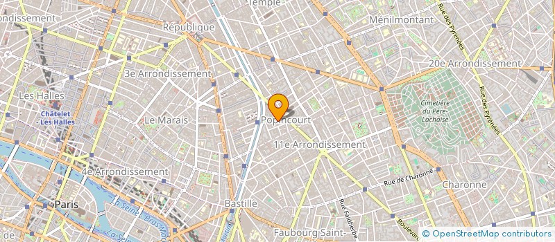 localisation de l'entreprise A.C.M  PARIS