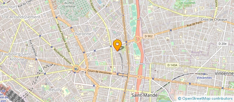 localisation de l'entreprise A.C.M.E. à PARIS