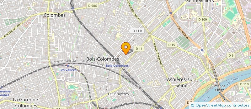 localisation de l'entreprise A.C.M.E à BOIS-COLOMBES